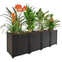 Fast Shipping.home.Reinforced Planter Box, 63"L x 16"W x 20.9"H, Suitable for Porches, Decks, Courtyards, Balconies 1