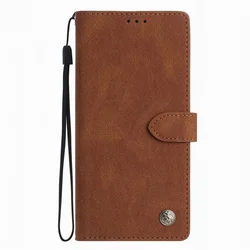 Vintage Phone Cover with Cash Storage Wallet - Casual Style Coque for Blade A52 (Brown OI)