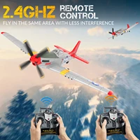 New P51D RC Airplane One-key Aerobatic 2-Ch/4-Ch RC Plane RTF Mustang Aircraft W/Xpilot Stabilization System (761-5 RTF) 2