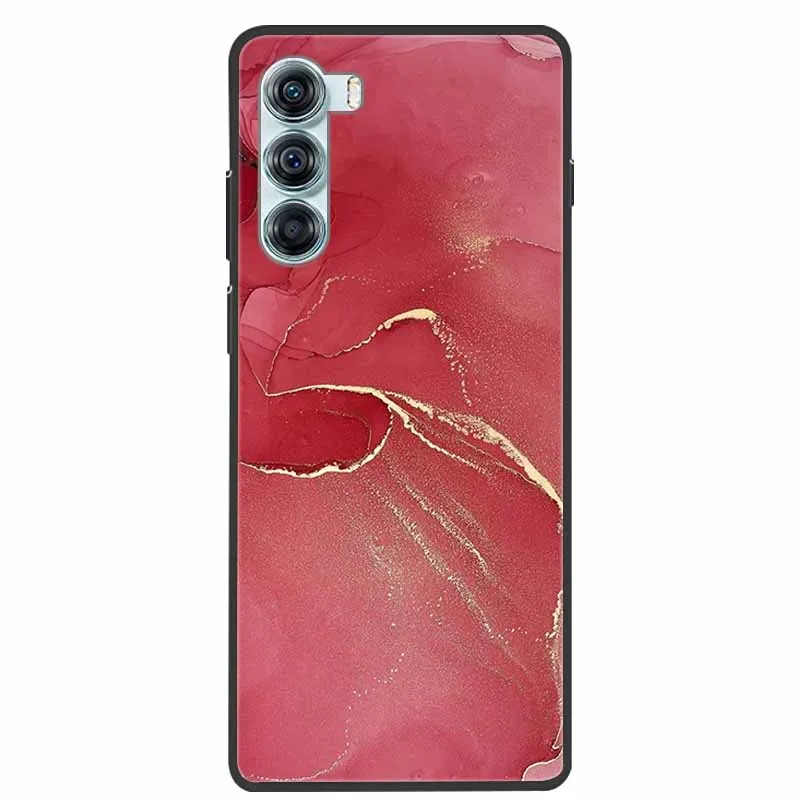 Marble Silicone Black Soft Protective Phone Case Cover
