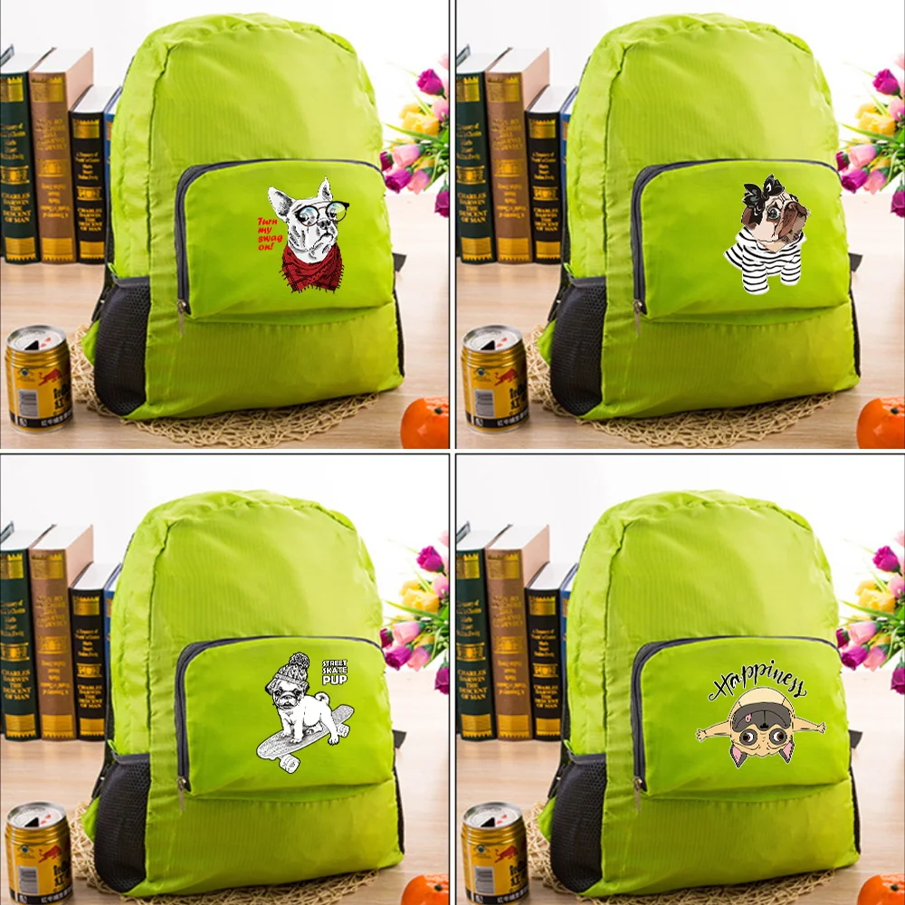 

Lightweight Outdoor Backpack Unisex Portable Foldable Camping Mountaineering Dog Print Travel Leisure Sports Riding Storage Bag