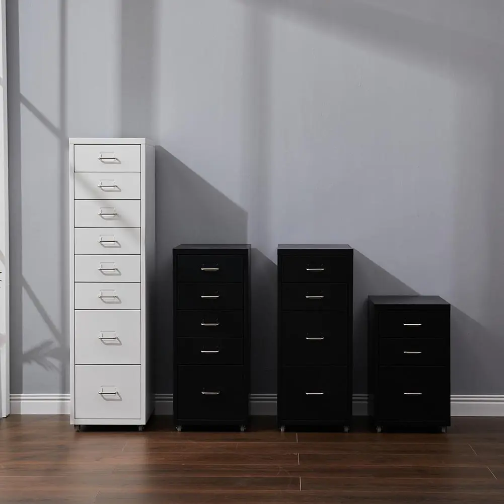 【Breeins】Vertical File Cabinet with Wheels Storage Shelf For Home Office
