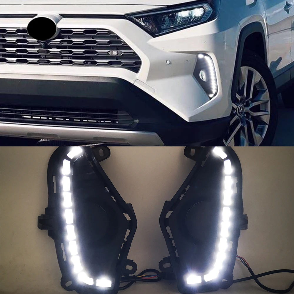 Aazon.co: LED Daytie Running Lights Fit For Toyota RAV4 2019 2020
