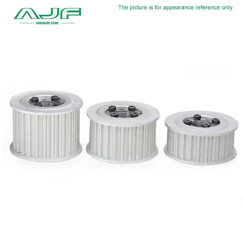 40T 42T 44Teeth HTD 5M Timing Pulley Keyless Bushing Bore 5/6/6.35/8-32 mm 5M Synchronous Wheel For Belt Width 10/15/20/25mm timing belt pulley belt pulley
