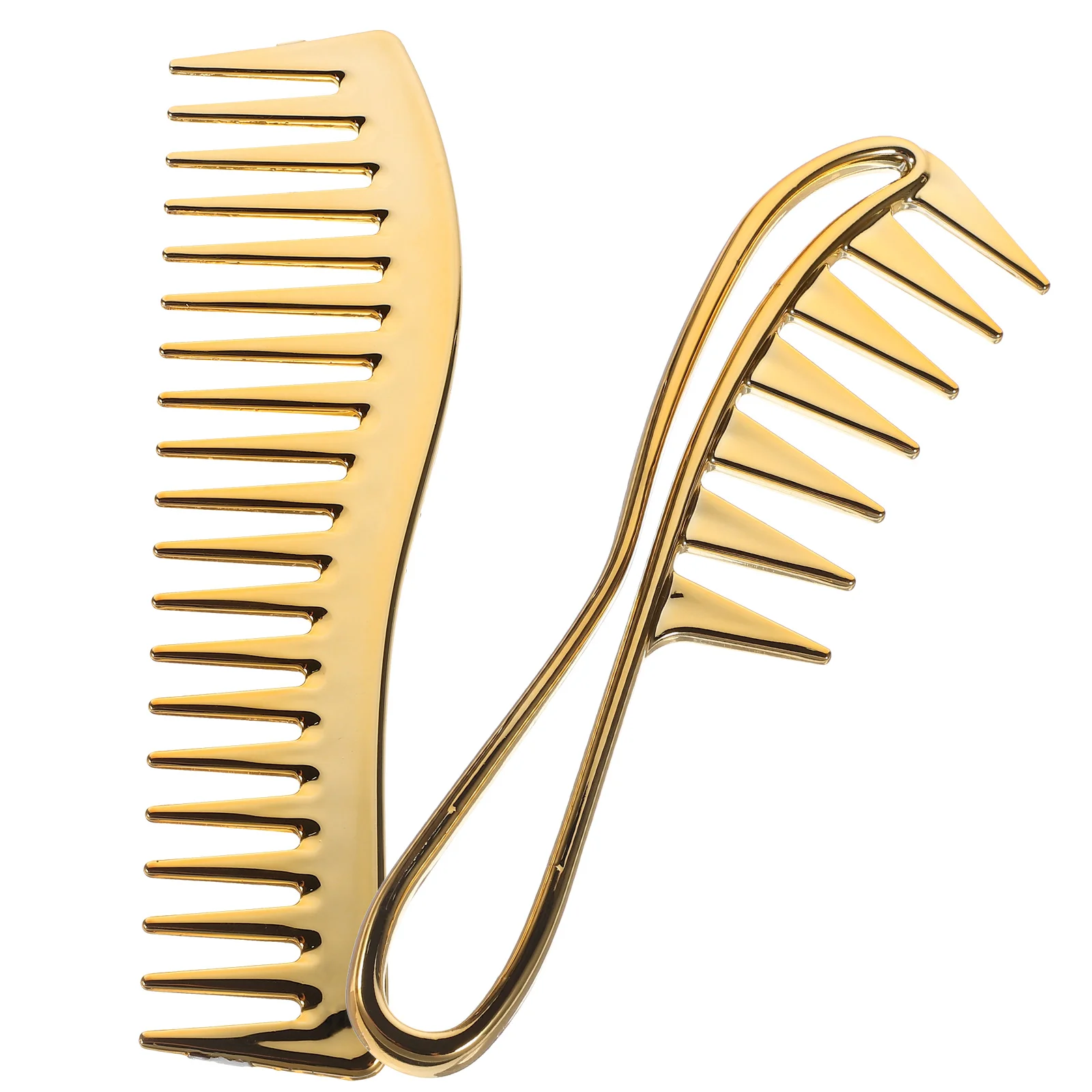 

2 Pcs Men's Wide Tooth Comb Combs Mens Hair Barber Stylist for Oil Wet Plastic Styling Man Cutting Professional