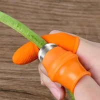 Silicone Finger Protector for Thumb Knife Gears - Cutting Vegetable, Harvesting, Pinching, Plant Blade - Scissors Gloves 1