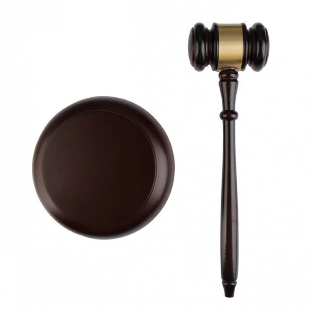 

Lawyer Judge Wood Hammer with Long Handle Professional Hammers Gavel Supply