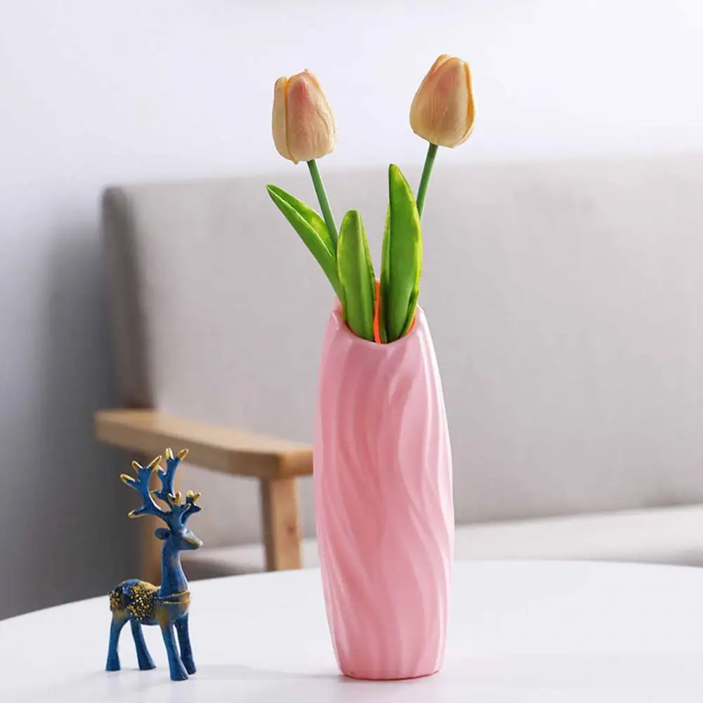 Modern Flower Vase Plastic Vase Flower Pot for Living Room Decoration Dried Flower Arrangement Vase Home Decor горшок для цветов 4