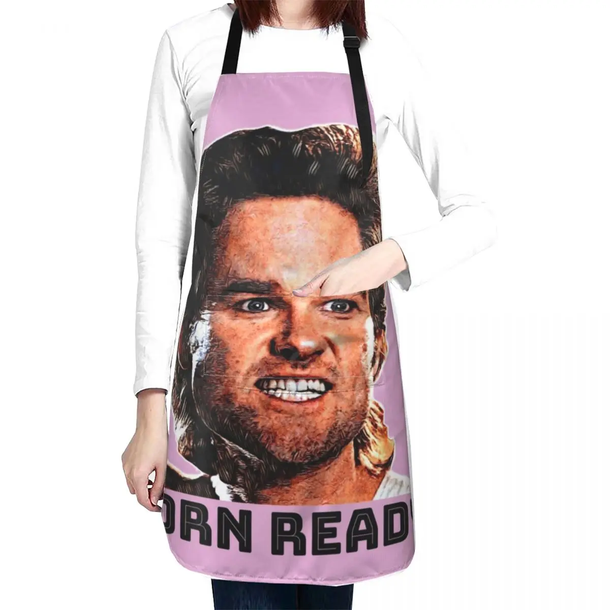 

I was born ready...Battle Jack Burton Apron Professional Barber Apron Nursing Apron Aprons