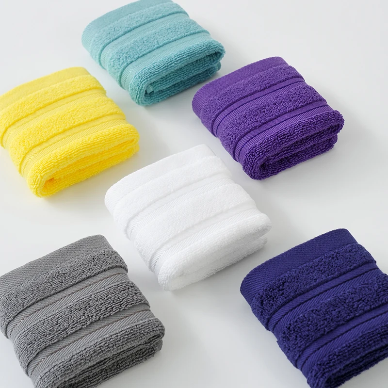 10pcs Customized Embroidery Logo Towel Navy Blue Soft Salon Towels Bathroom Gift Towel White Wholesale Price 3