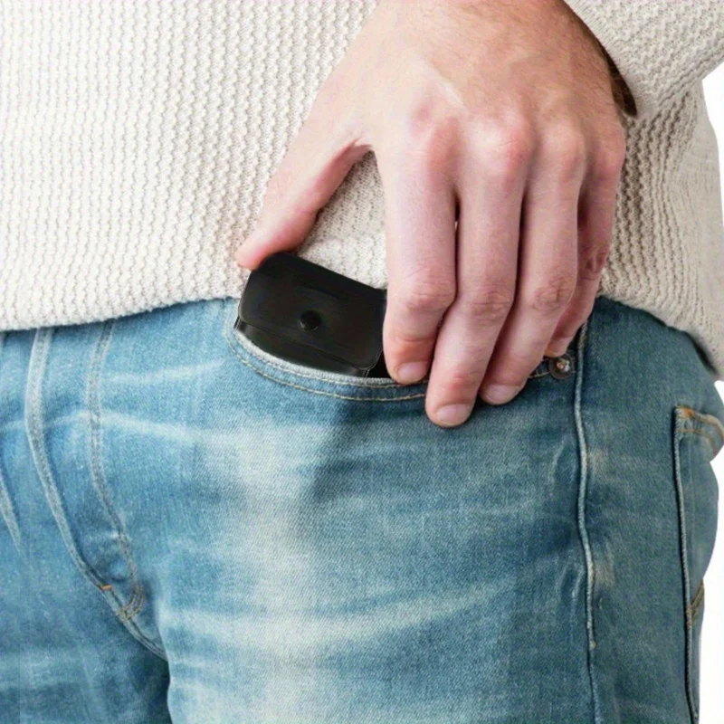 1pc Portable Fireproof Odorless Ashtray - Compact Square Cigarette Ash Pouch with Secure Lid, for Travel, Camping, Outdoor Use