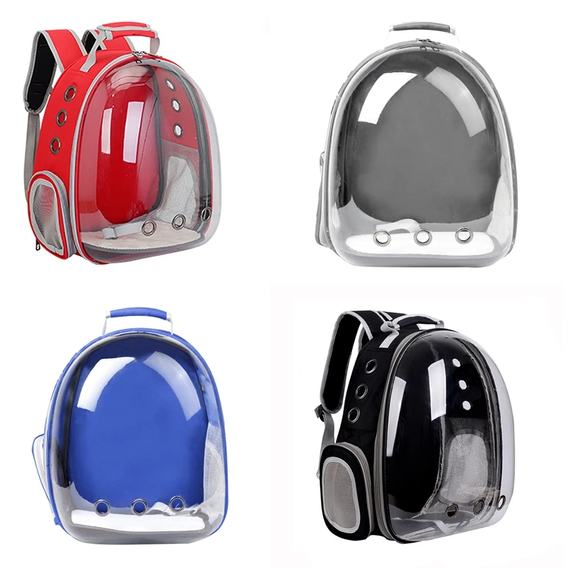 

Carrying Bag Space Pet Backpack Breathable Portable Transparent Backpack Puppy Dog Transport Carrier Space Capsule Bag