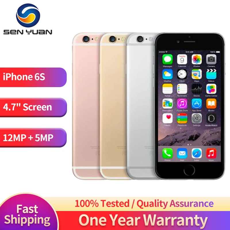 

Разблокированный сотовый телефон Apple iPhone 6S /6S Plus, 4G LTE, мобильный телефон 2 Гб ОЗУ, 16/32/64/128 Гб ПЗУ, IOS A9, двухъядерный, 12 МП камера