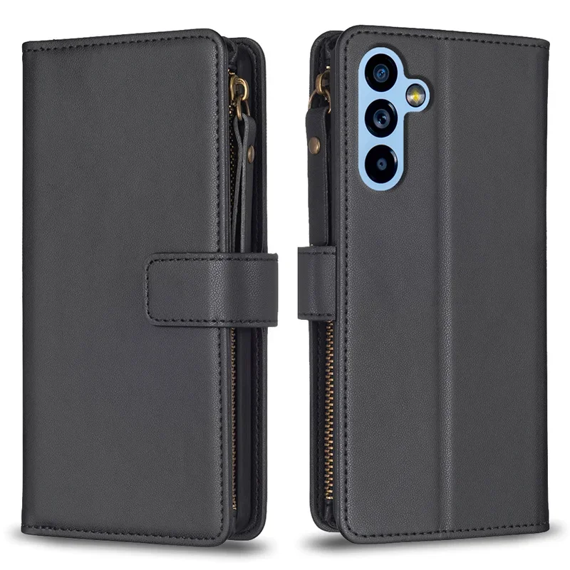Zipper Leather Book Case for Samsung Galaxy - Premium Protective Cover