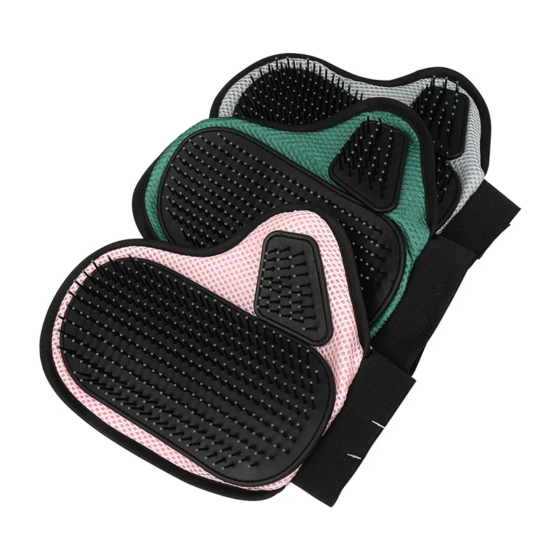 Pet bath massage cat gloves cat Dog Hair Removal Cat Supplies Comb Hair Removal Brush Rubber Sticky Gloves