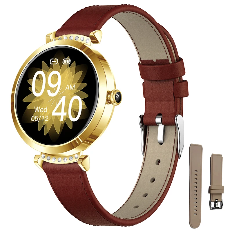 2022 New Smart Watch Women Heart Rate Health Monitoring Sport Fitness Tracker IP68 Waterproof Smart Alarm Clock Smartwatch Ladie 