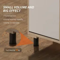 4-Pack Adjustable Stainless Steel Furniture Legs (5-30cm) - for Cabinets, Tables, Sofa & More 4