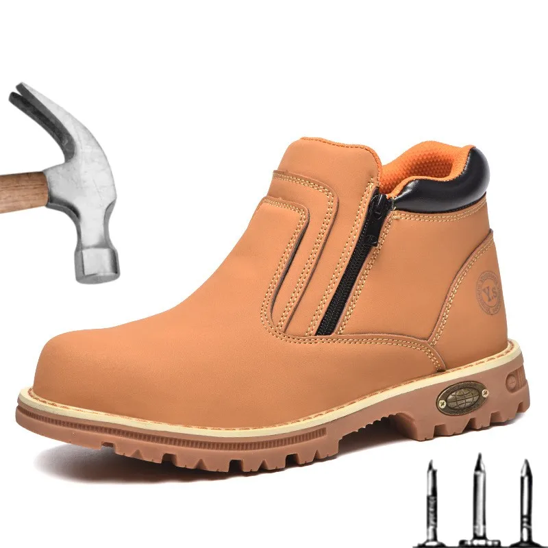 Labor Protection Shoes Male Anti Hit Anti Puncture Steel Baitou Wear