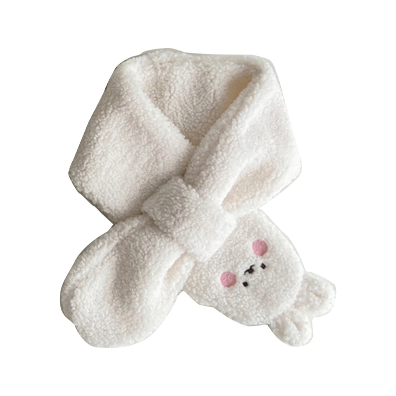 Boy Girls Bear Pattern Neckerchief Trendy Baby Neck Scarf Comfortable Muffler