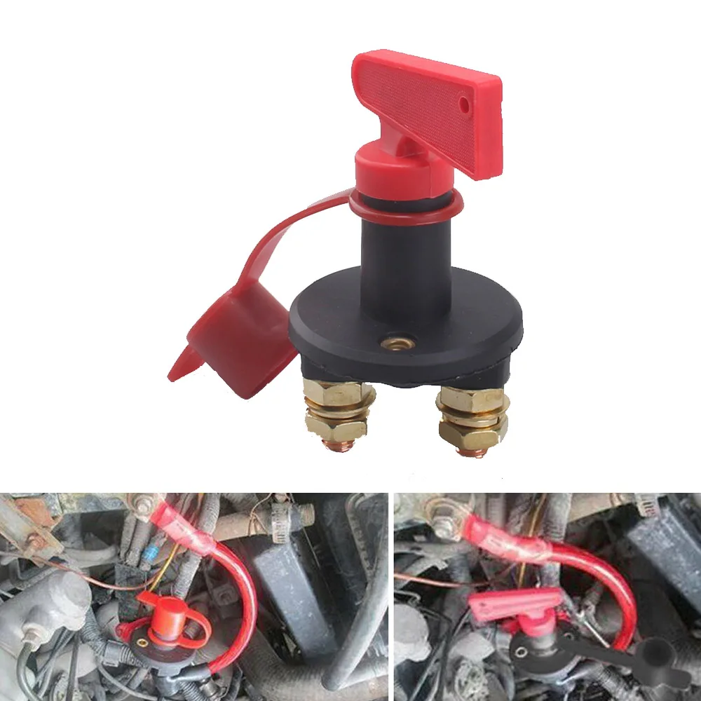 

12V 300A Battery Main Switch Disconnector Compact Size Isolator Disconnect Device Sturdy Durable Car Boat Switch Accessories