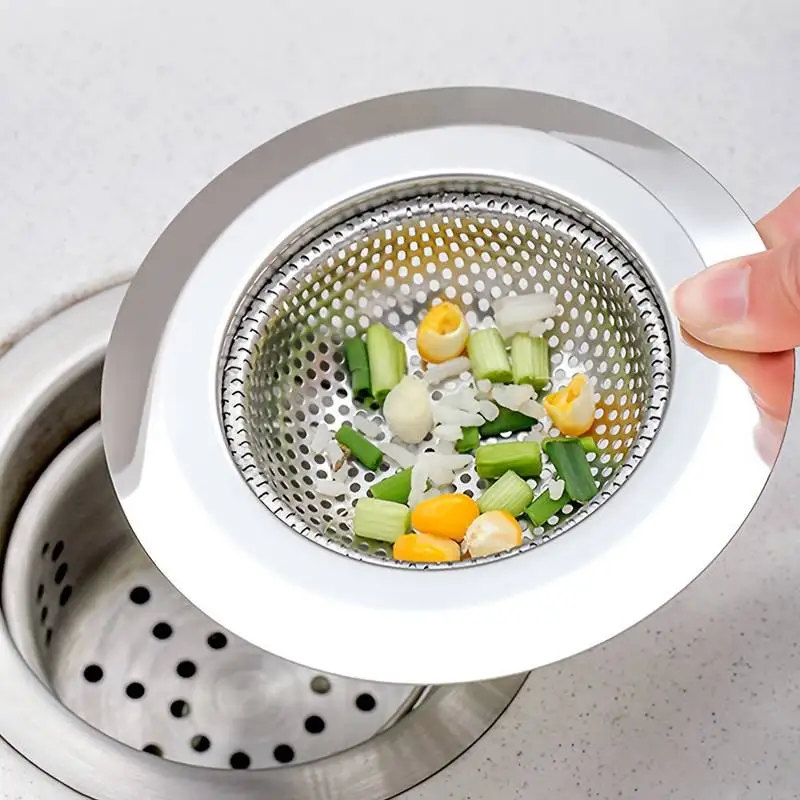 Stainless Steel Sink Drain Strainer Kitchen Sink Floor Anti Clogging Magic Odor