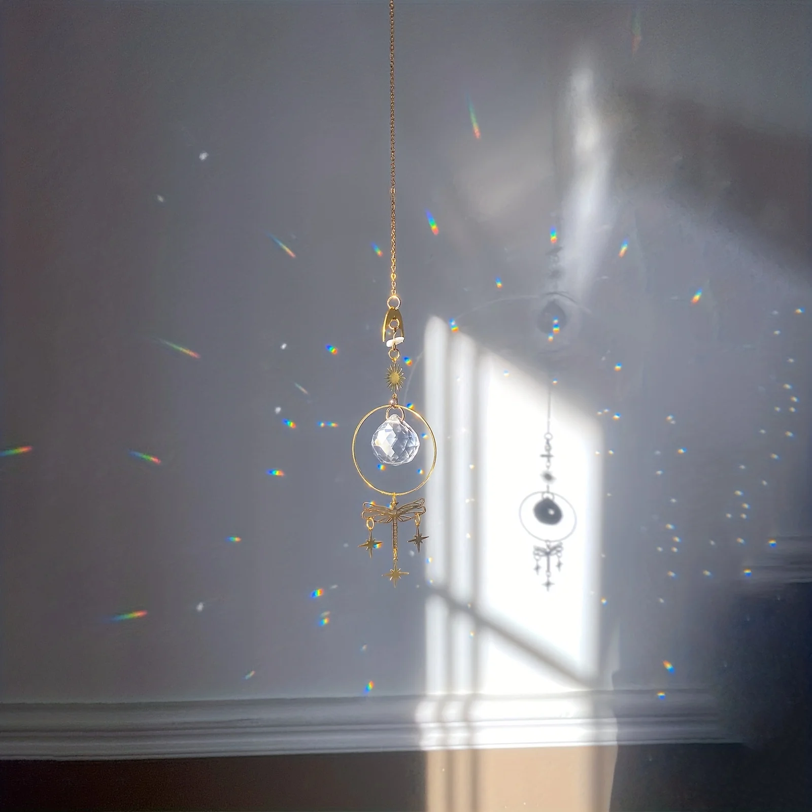 1pc crystal suncatcher crystal pendant light pendant garden car decoration holiday decorations