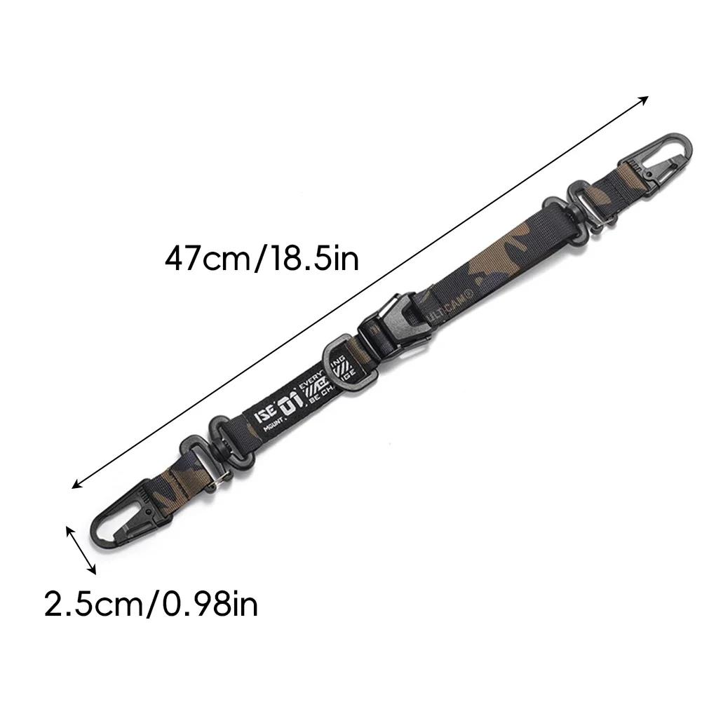 Outdoor Camping Adjustable Molle Sling Shoulder Strap with Hanging Ring
