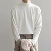 Men's Thermal One-Piece Double-Sided Velvet Warm Underwear Long Sve f-High Collar Pure Color T-irt Autumn Clothes