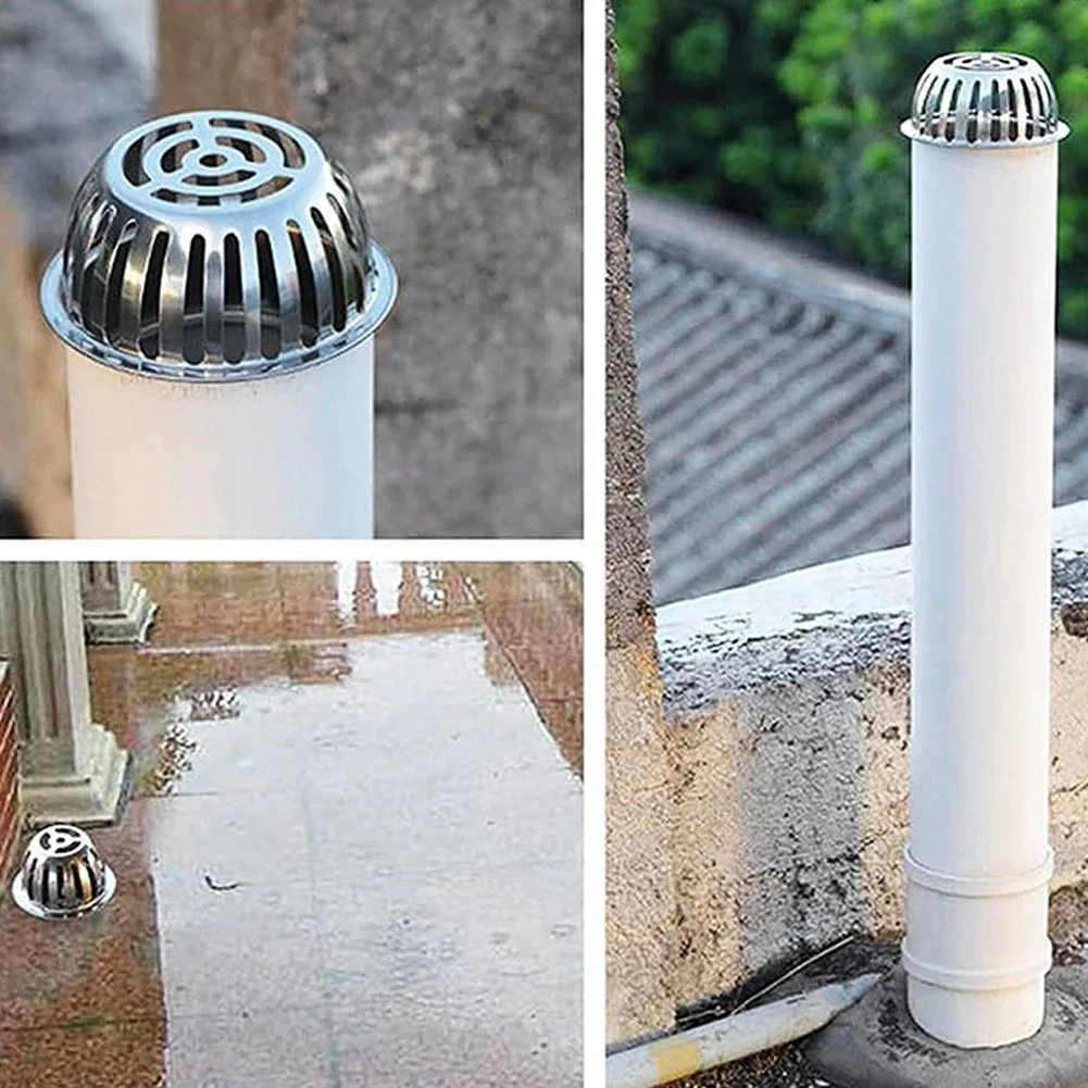 Balcony Roof Floor Drain Stainless Steel Large Displacement Anti-Blocking Outdoor Rain Bucket
