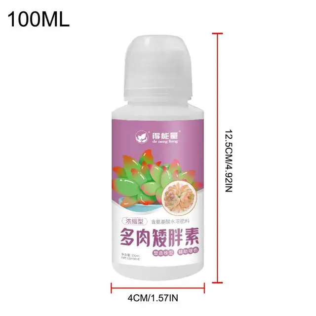 Zamatos Növényi Ételek 3.3Oz Szerves Műtrágya Virágzöld Retek Levélfokozó Folyékony Orchidea Műtrágyához A Növény Növekedéséhez - Image 6