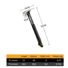TOUGHBUILT NO.TB-H1-1R-S16  NO.TB-H1-1R-S18 16 TOUGHBUILT Magnetic Nail Slot One Piece Croquet Hammer Hammer Woodworking Hammer 2