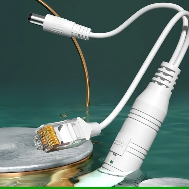 U55C WDT-PD02AF 48V 방수 PoE 분배기 어댑터 5.5x2.1mm 남성 커넥터