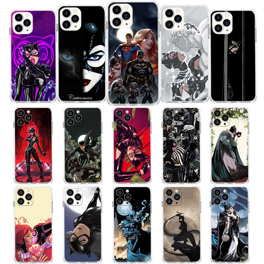 Id-10 Custodia Morbida Batman Catwoman Per Lg K52 K65 K42 K118 K11 Plus K10 K22 K40 K12 X4 K40S K41S K50S K51S K61 K92