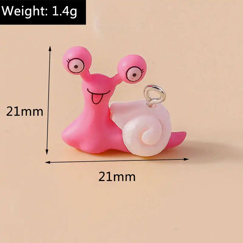 5 Stück niedliche Dinosaurier-Anhänger aus Kunstharz für die Schmuckherstellung, Halskette, Ohrringe, Armband, DIY-Zubehör, Zubehör – Detail 7
