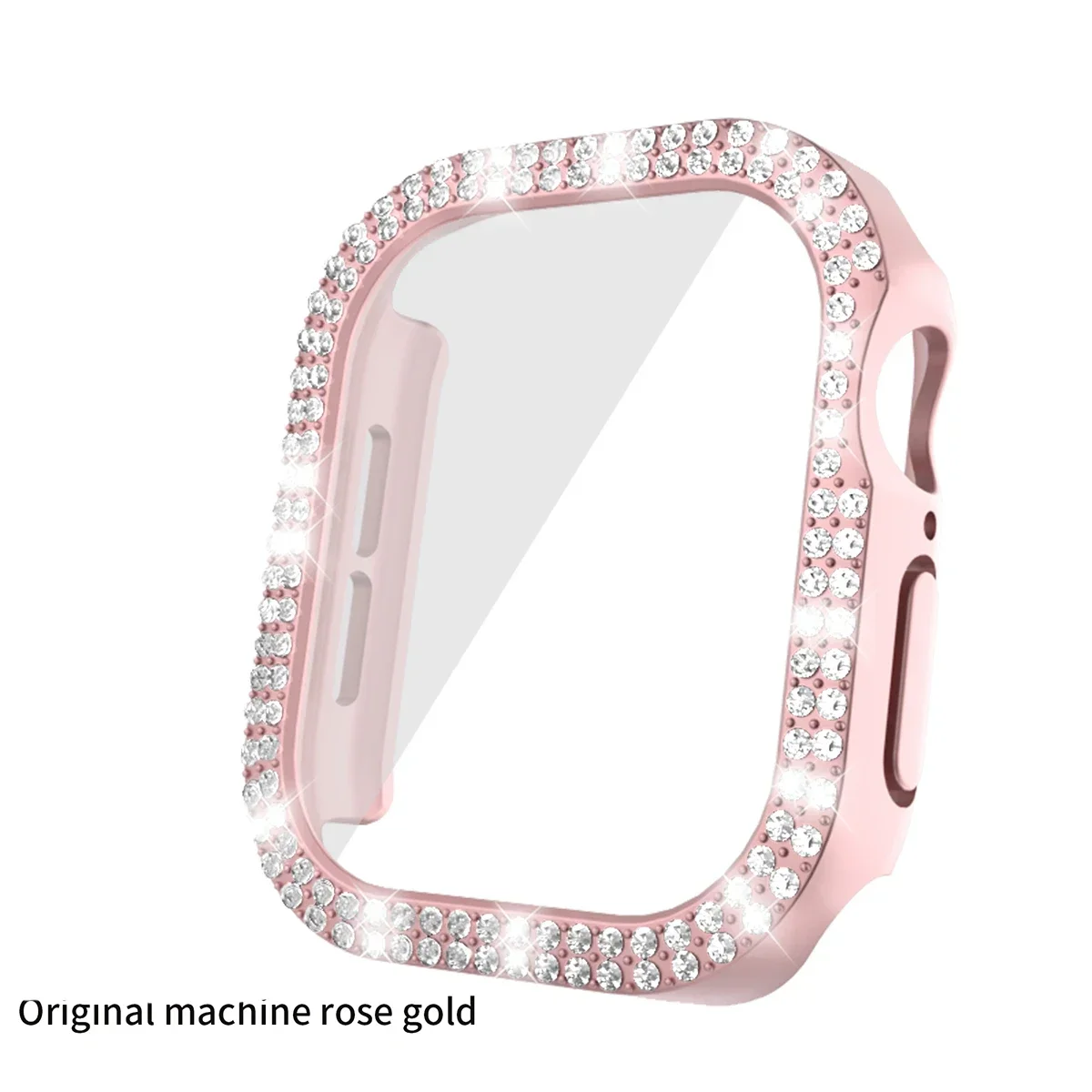 Luxury Diamond Hard PC Bumper with Screen Protector for Smartwatch - Bling Glass+Cover