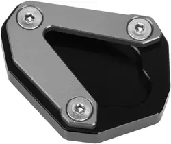 Motorcycle Kickstand Foot Enlarger Plate - Side Stand Stability Pad (Gray)
