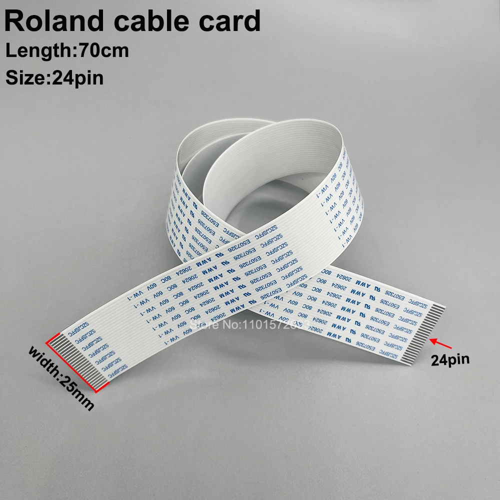 2Pcs Roland Cable Card 24Pin Ffc Flat Date Cable Per Roland Re-640 Rs-640 Vs-640 Vs-640I Rf-640 Rf-640A Ra-640 Cavi Data Pannello