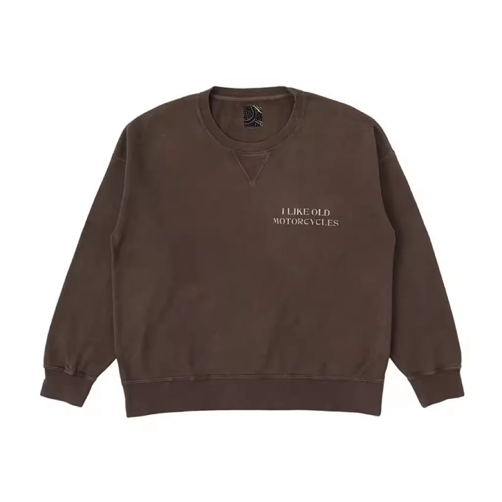 VISVIM 23SS ICT JUMBO SB SWEAT L/S ND mud dyed round neck pullover 