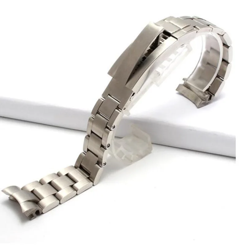 

21mm Watches Accessories for Rolex Submarine Series Belt Adjustable Length of True Teeth Teeth 316L Stainless Steel Bracelet
