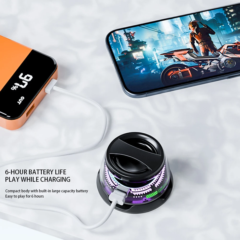 Magnetic Bluetooth-compatible Speaker Rechargeable Mini Portable Speaker For Listening Music