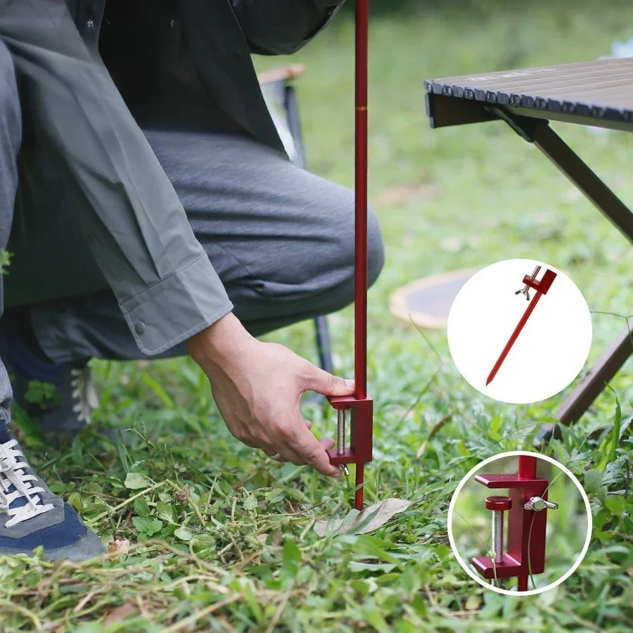 TARKA Lantern Stand Wild Detachable Lightweight Light Rack Holder Outdoor Grounding Style Camping Portable Lamp Stand for Picnic 4