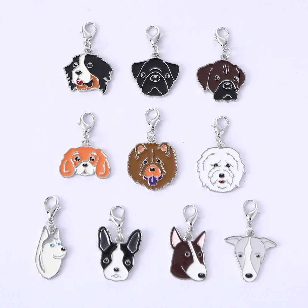 Porte-clés portrait personnalisé pour animaux de compagnie, cadeau pour les amoureux des animaux de compagnie, chien, meilleur ami, 10 pièces