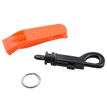 Outdoor Loudest Urgency Survival Whistles Portable Urgency Whistle With Clip Essential Life-Saving Gear For Kayak Life Vest 2