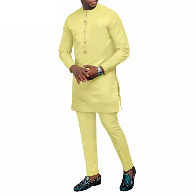 Kunle Long Sleeve Dashiki Outfit - Image 6