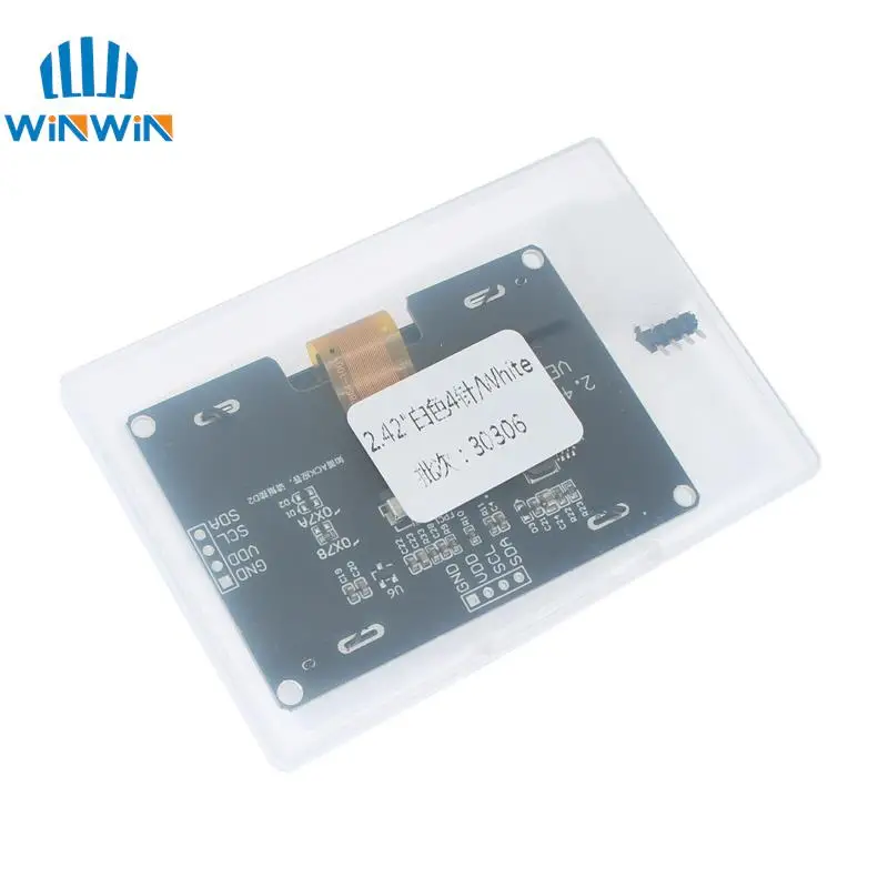 2.4" OLED LCD Display Module SSD1309 128x64 4 Pin IIC I2C for Arduino UNO R3 C51