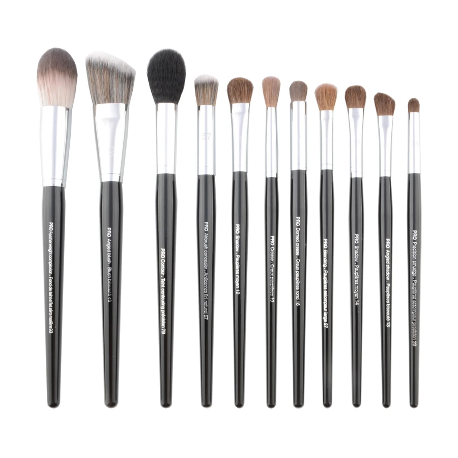 Makeup Brush Set Makeup Brush Makeup Tool Set Makeup Tool S series Pro Makeup brushes Big size black handle synthetic hair