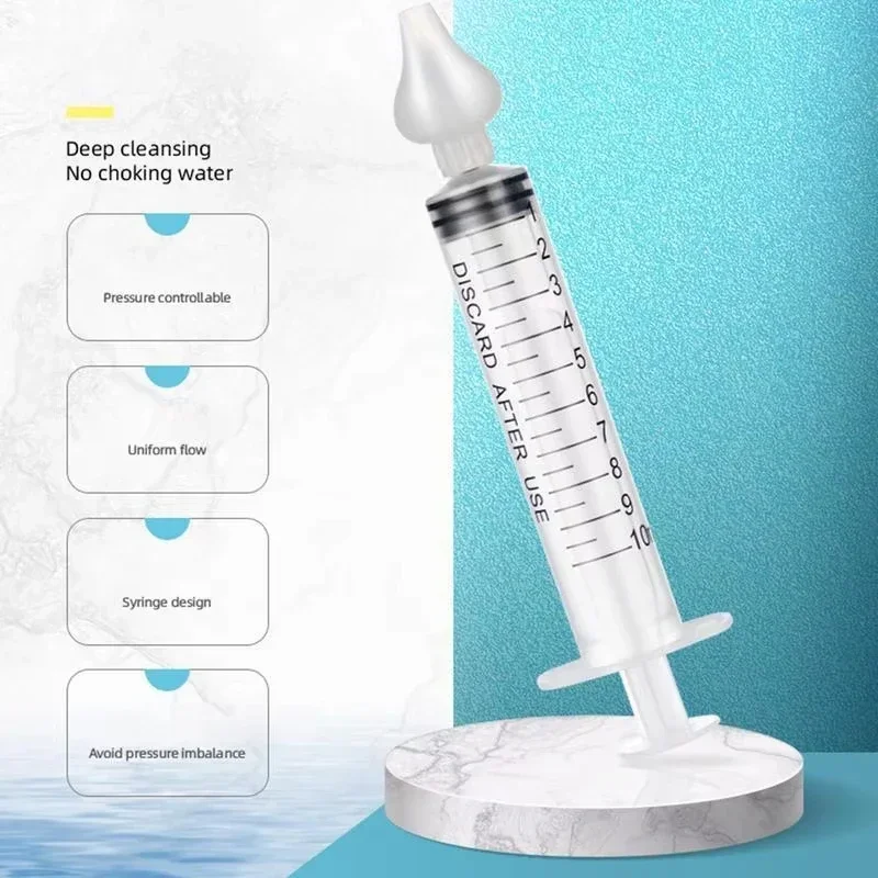2pcs Baby Nose Cleaner Rhinitis Nasal Washer Needle Tube Baby Nasal Aspirator Cleaner Syringe Baby Nose Washing for Children