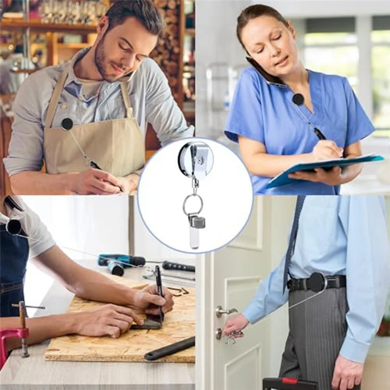 AA20-24PCS Conteggio pennarelli permanenti Pennarelli permanenti retrattili con portapenne retrattile - immagine 2