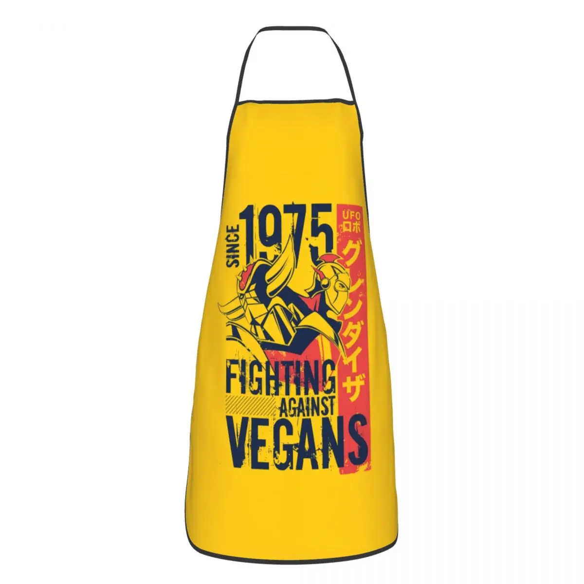Grendizer Vegan Grembiule Donna Uomo Unisex Bavaglino Ufo Robot Goldrake Cucina Cucina Tablier Cucina Chef Baking