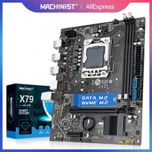 MACHINIST-placa base X79 LGA 1356 compatible con DDR3 REG ECC RAM y Xeon E5 2420 V2 2440 CPU M.2 NVME M ATX 307 302